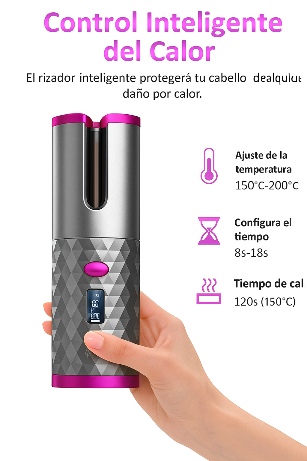 RIZADOR DE PELO INALÁMBRICO LUXE COTIDIANO