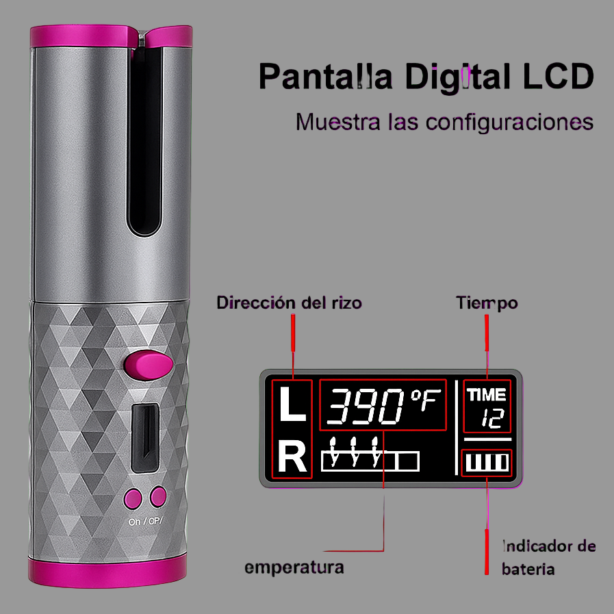 RIZADOR DE PELO INALÁMBRICO LUXE COTIDIANO